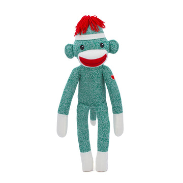 Sock Monkey 20" Green