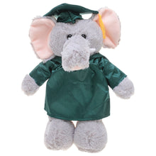 8'' Graduation Elephant Plush Stuffed Animal Toys with Cap and Personalized Gown