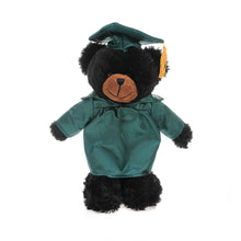 12'' Graduation Black Bear Plush Stuffed Animal Toys with Cap and Personalized Gown 12''