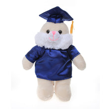 12'' Graduation Bunny Plush Stuffed Animal Toys with Cap and Personalized Gown 12''
