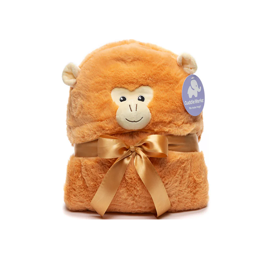 Plushland Monkey Weighted Hoodie Blanket | Weighted Plush