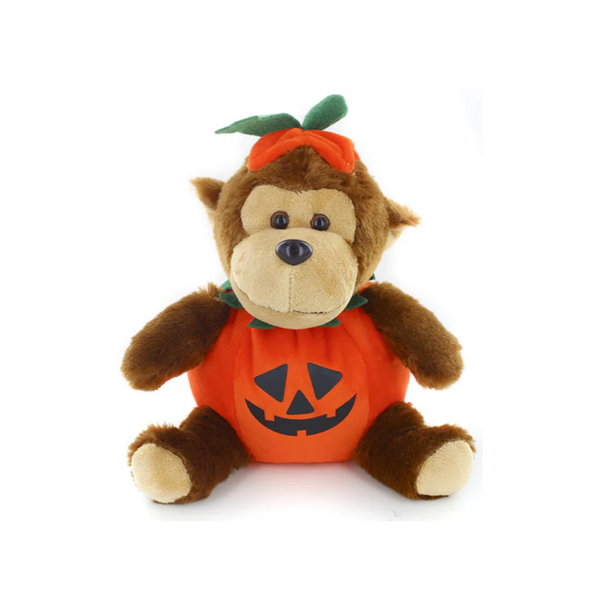 Nutty Halloween Monkey Plush 9 Adorable Jack O Lantern Costume Plushland