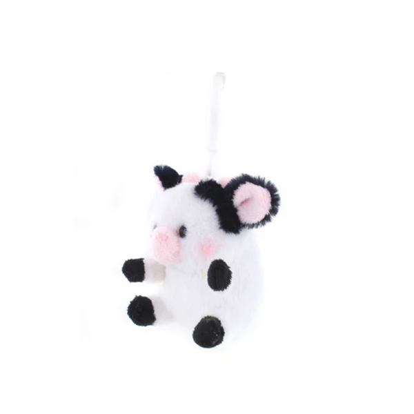 Plush Cow Keychain Puzzled Cow Plush Keychain Plushland