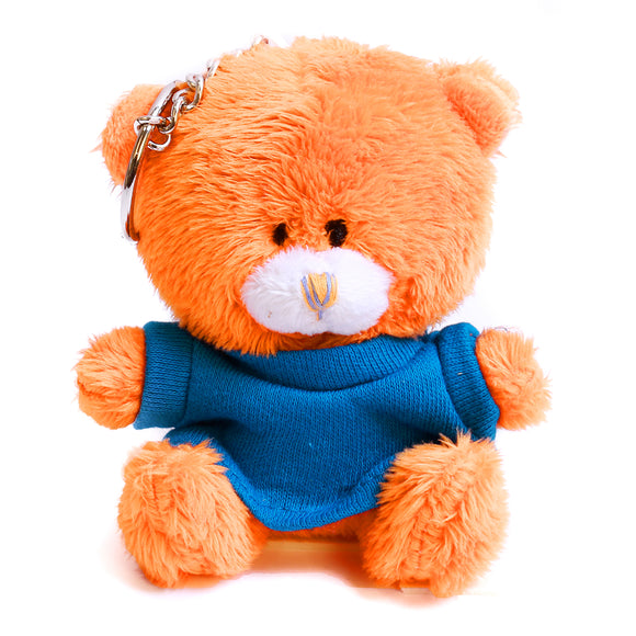 Mocha Qbeba Bear Keychain with Tee 4"