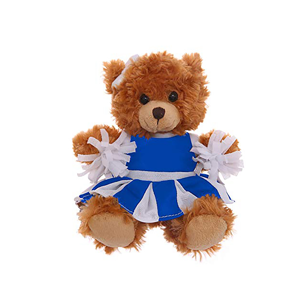 Plushland Mocha Cheer Bear 6 Inches, Stuffed Animal Personalized Gift