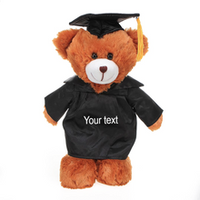 8'' Brown Bear Plush Stuffed Animal Toys with Cap and Personalized Gown