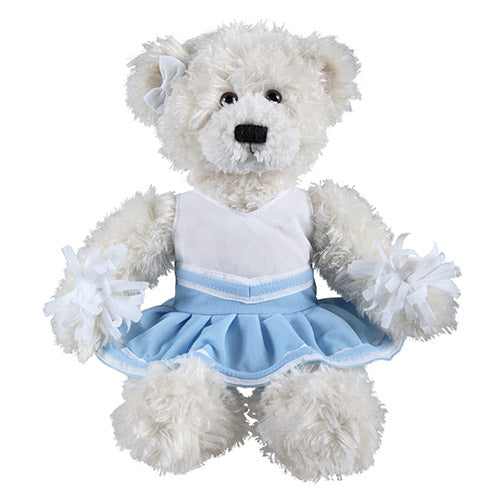School, Charity fundraising and event gift idea - Soft Plush Stuffed  Brandon Cream Teddy Bear with Cheerleader Outfit – Plushland