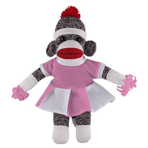 Orginal Sock Monkey with Cheerleader Outfit