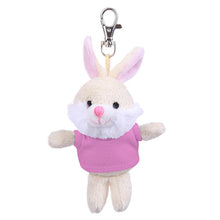 Bunny Keychain with Tee pink