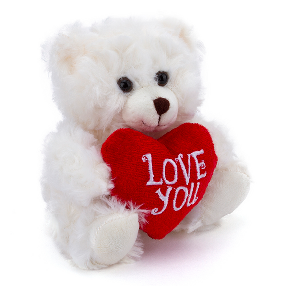 Valentine Cream Bear 6"