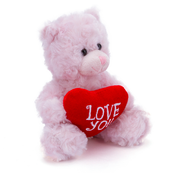 Valentine Pink Bear 6"