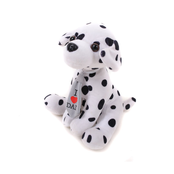 Dalmatian with Love Dad Tie 8"