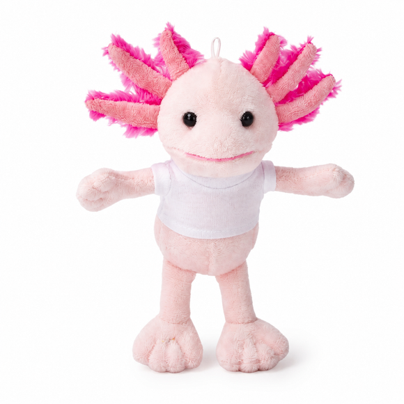 Axolotl Keychain 4" Blue - plush keychain from Plushland
