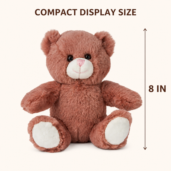 Brown Soft Bear 8"