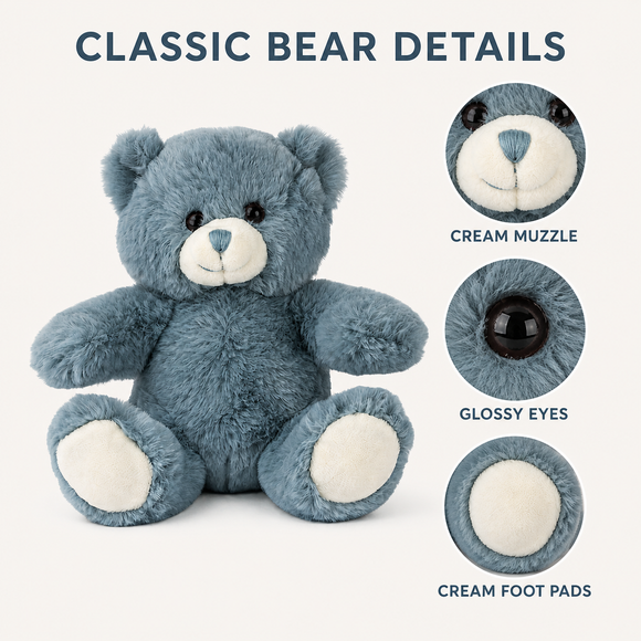 Blue Soft Bear 8"