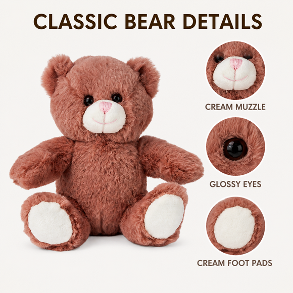 Brown Soft Bear 8"