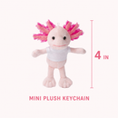 Axolotl Keychain 4" Blue - additional plush keychain photo 3