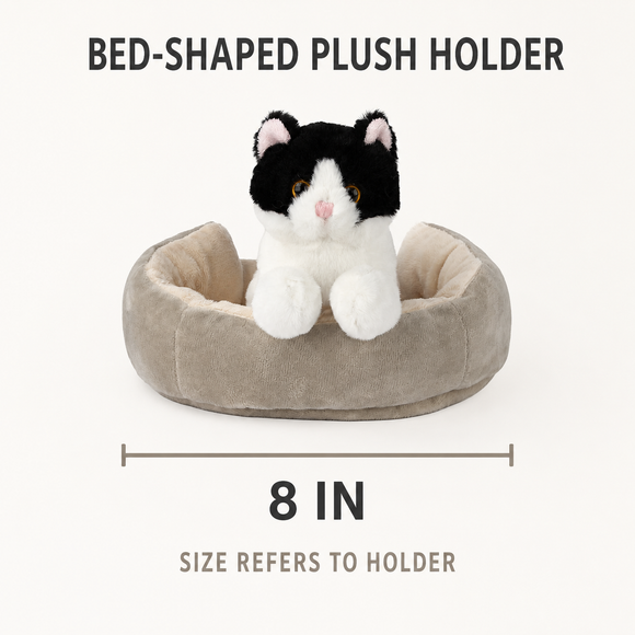 Cattery W/Black-and-White Cat - additional plush stuffed animal photo 3