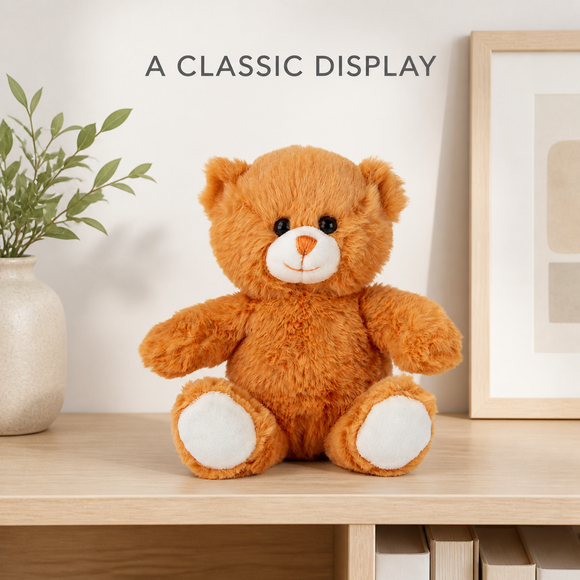 Orange Soft Bear 8"