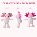 Axolotl Keychain 4" Blue - additional plush keychain photo 5