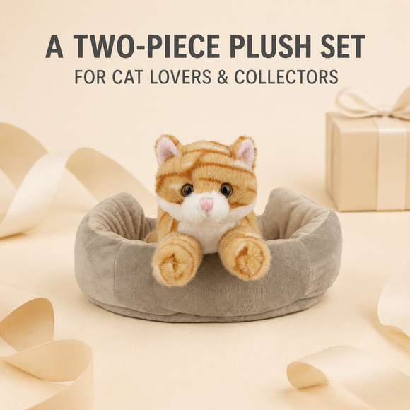 Cattery W/ tabby cat - additional plush stuffed animal photo 29