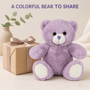 Purple Soft Bear 8"-3