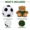 Soccer Ball Zip Up Bear - additional plush stuffed animal photo 8
