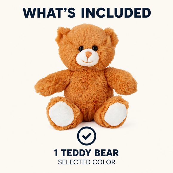 Orange Soft Bear 8"