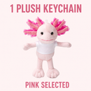 Axolotl Keychain 4" Blue - additional plush keychain photo 7
