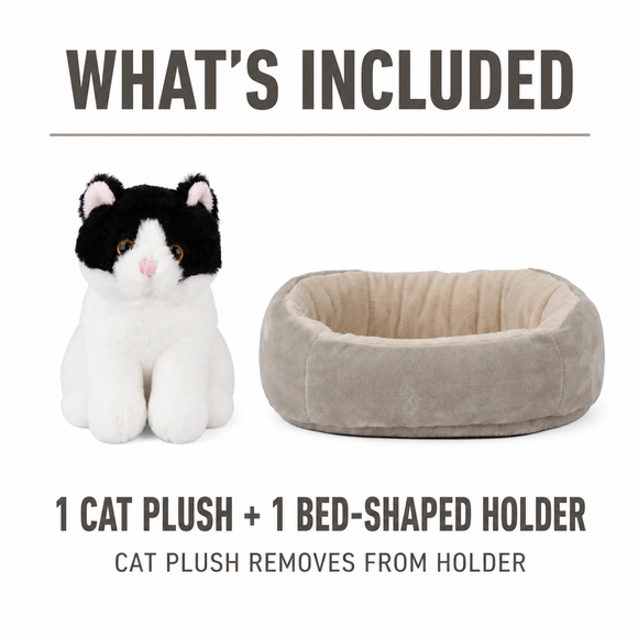 Cattery W/Black-and-White Cat - additional plush stuffed animal photo 7