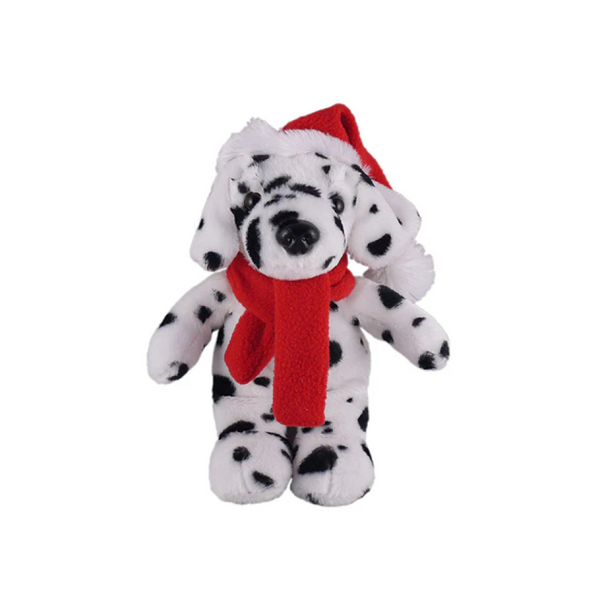 8" Standing Personalizable Red Scarf Dalmatian, Featuring Soft Fur and  Scarf Design by Plushland.