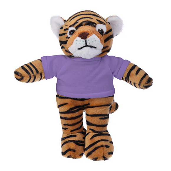 Soft Plush Tiger with Tee 8"