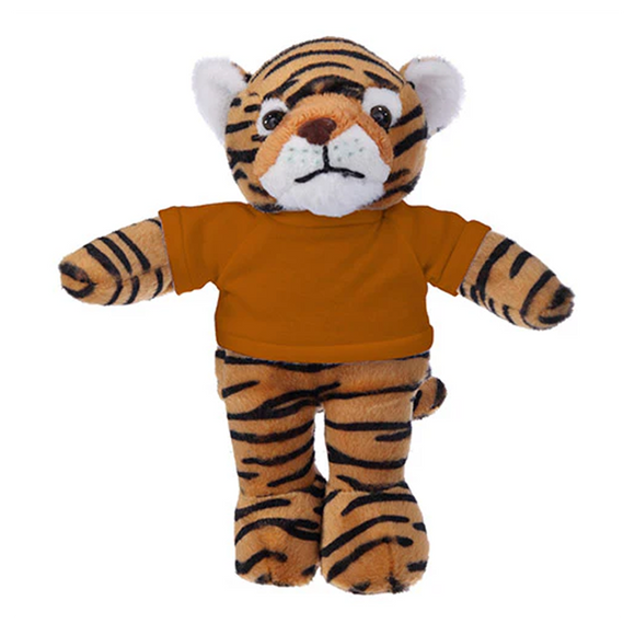 Soft Plush Tiger with Tee 8"