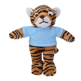 Soft Plush Tiger with Tee 8"