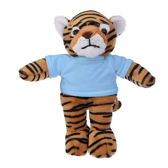 Soft Plush Tiger with Tee 8"