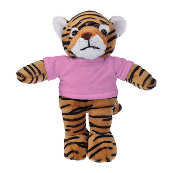 Soft Plush Tiger with Tee 8"