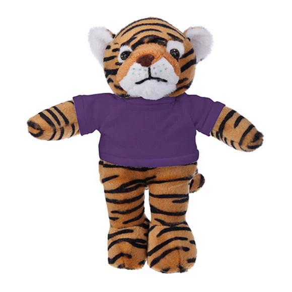 Soft Plush Tiger with Tee 8"