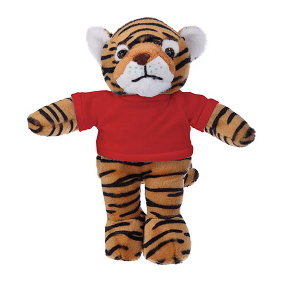 Soft Plush Tiger with Tee 8"