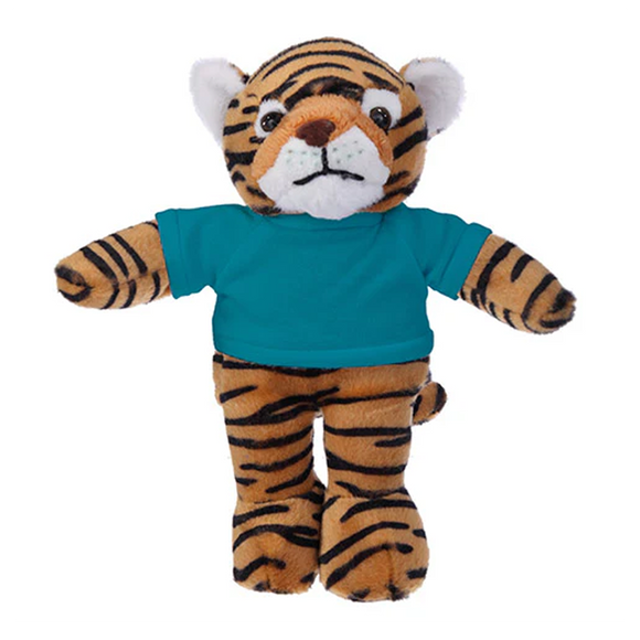 Soft Plush Tiger with Tee 8"