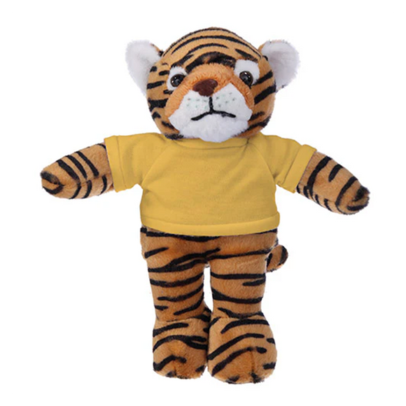 Soft Plush Tiger with Tee 8"