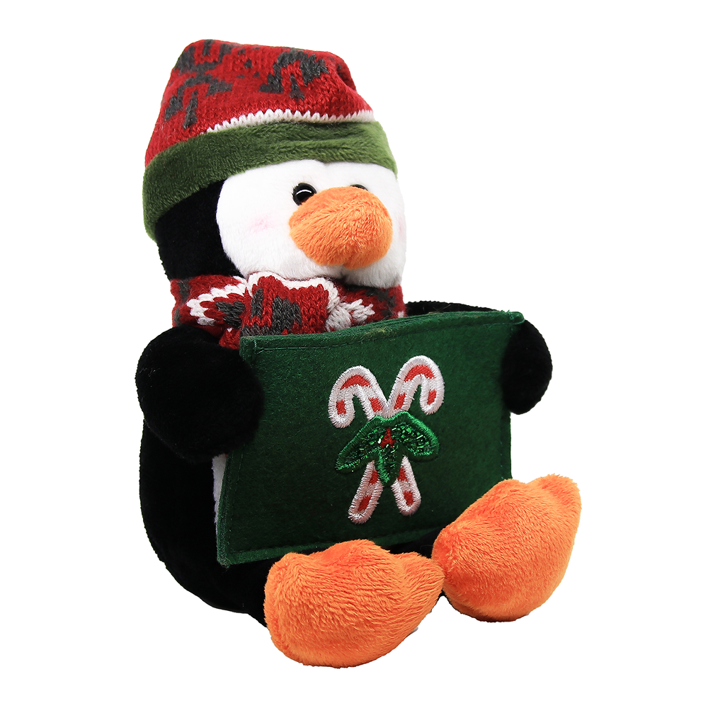 Glittering Holiday Gift card Holder 9" Plush