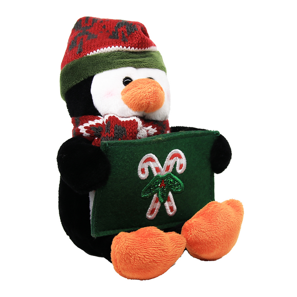 Glittering Holiday Gift card Holder 9" Plush