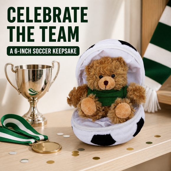 Soccer Ball Zip Up Bear - additional plush stuffed animal photo 12