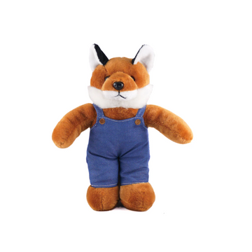 Brown Fox in Personalized Jeans Overall 12"