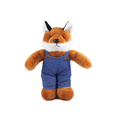 Brown Fox in Personalized Jeans Overall 12"