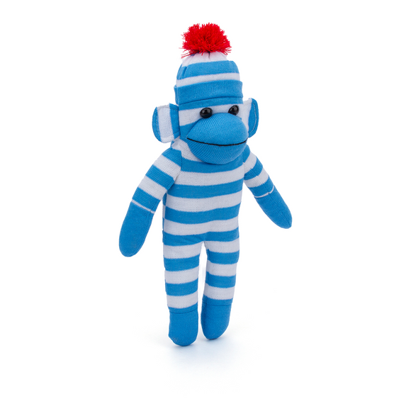 Sock Monkey 16" Blue