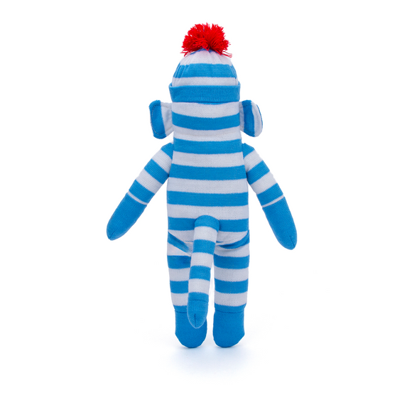 Sock Monkey 16" Blue