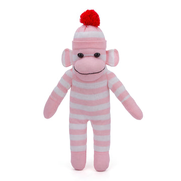 Sock Monkey 16" Pink