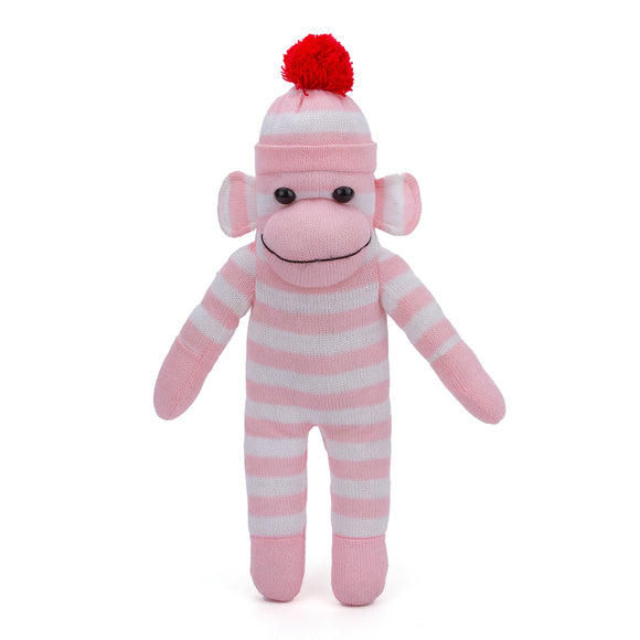 Sock Monkey 16" Pink