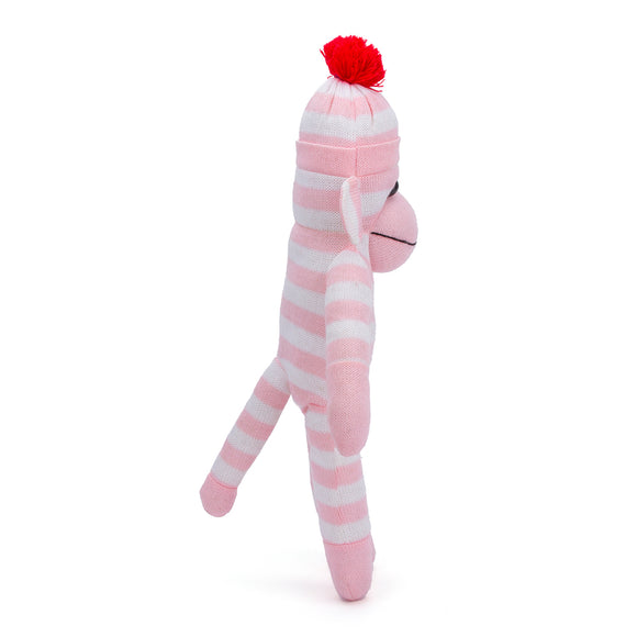 Sock Monkey 16" Pink